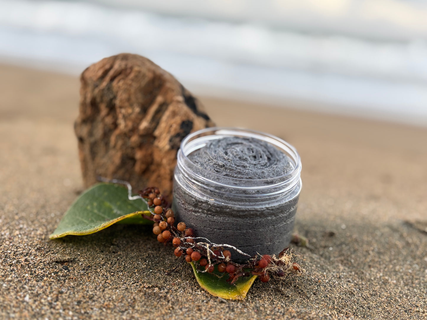 Natural Body Foaming Sugar Scrub “Charcoal”