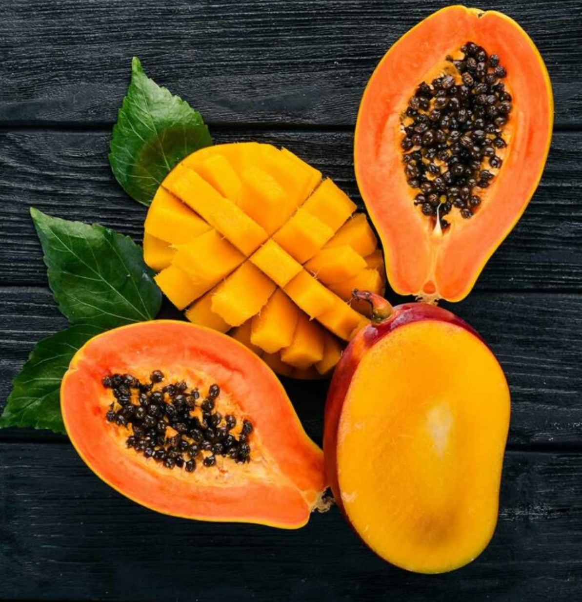 Natural Body Foaming Sugar Scrub “Mango Papaya”