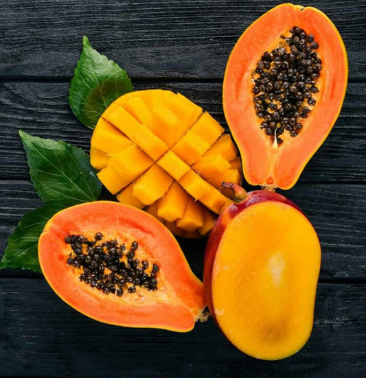 Natural Body Foaming Sugar Scrub “Mango Papaya”